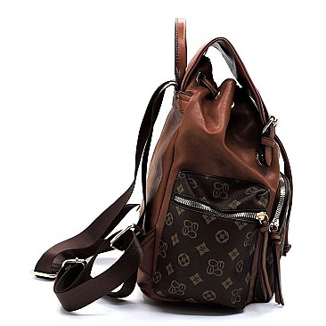 MONOGRAM DRAWSTRING BACKPACK