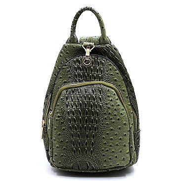 CONVERTIBLE MULTI POCKET BACKPACK & SLING BAG