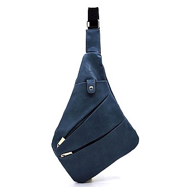 Fashion Zipper Sling Backpack