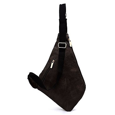 Fashion Zipper Sling Backpack