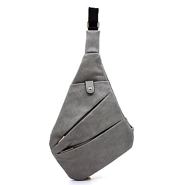 Fashion Zipper Sling Backpack