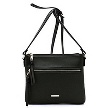 Fashion Front Zip Pocket Crossbody Bag