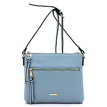 Fashion Front Zip Pocket Crossbody Bag