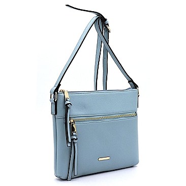 Fashion Front Zip Pocket Crossbody Bag