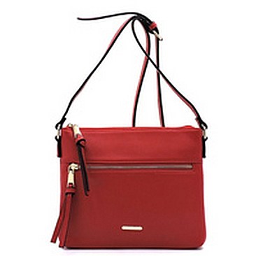 Fashion Front Zip Pocket Crossbody Bag