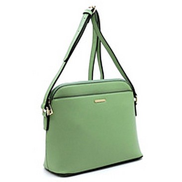 Fashion Front Pocket Dome Crossbody Bag