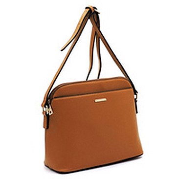 Fashion Front Pocket Dome Crossbody Bag