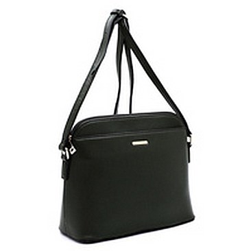 Fashion Front Pocket Dome Crossbody Bag