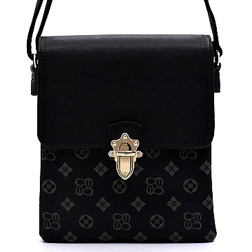 Flap Monogram Cross Body Bag