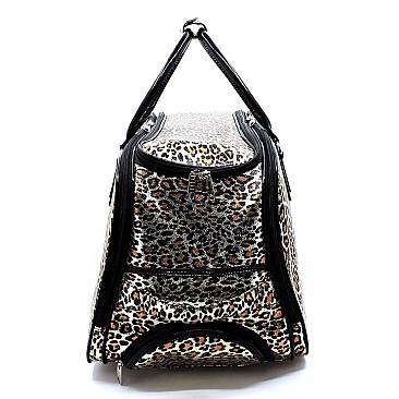 Leopard Wheeled Carry On Luggage