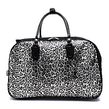 Leopard Wheeled Carry On Luggage