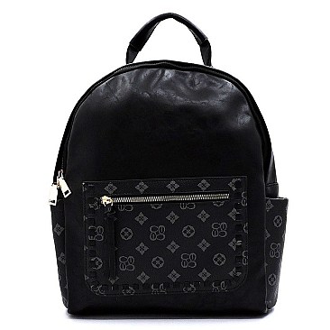 Whipstitch Pocket Monogram Backpack