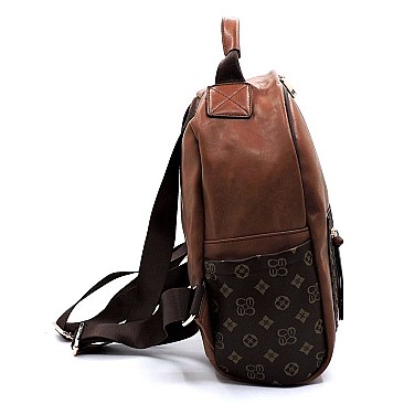 Whipstitch Pocket Monogram Backpack