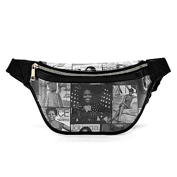 Michelle Obama TRANSPARENT Fanny Pack