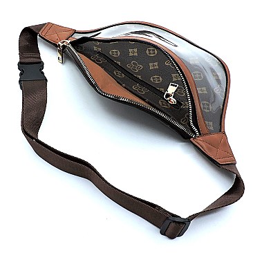 Monogrammed See Thru Fanny Pack Waist Bag