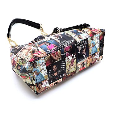 Collage Magazine Cover Tote Bag