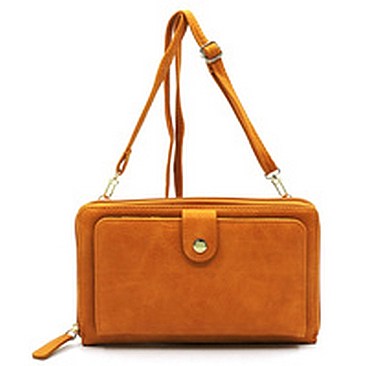 Fashion Zip Around Crossbody Clutch Wallet