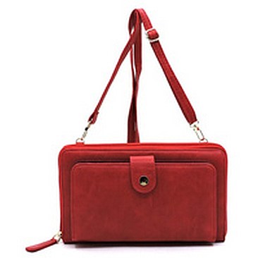 Fashion Zip Around Crossbody Clutch Wallet