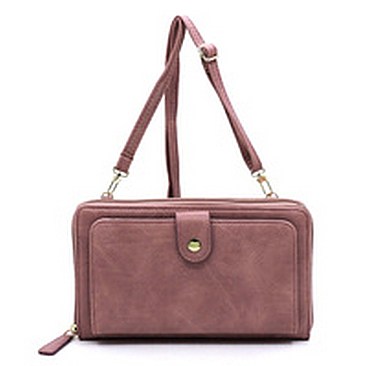 Fashion Zip Around Crossbody Clutch Wallet