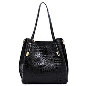 Crocodile Multi Compartment Satchel