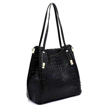 Crocodile Multi Compartment Satchel