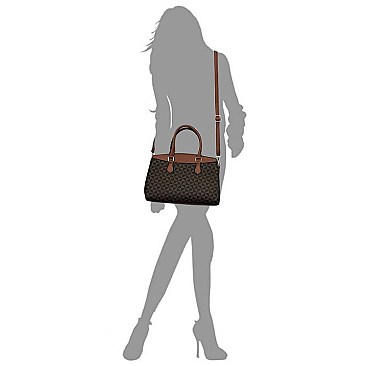 Monogrammed 2-in-1 Satchel