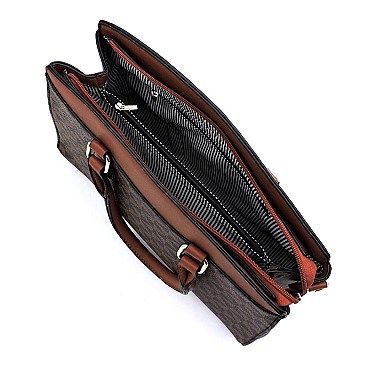 Monogrammed 2-in-1 Satchel