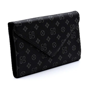 Stylish Monogrammed Envelope Clutch