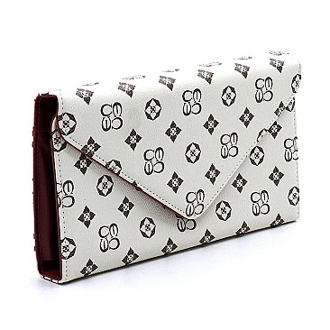 Stylish Monogrammed Envelope Clutch