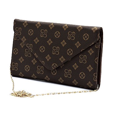 Pack of 8 Stylish Monogrammed Envelope Clutch