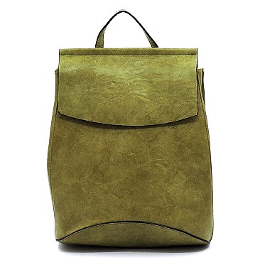 2 WAY FLAP BACKPACK SHOULDER BAG