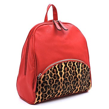 Leopard Colorblock 3-in-1 Backpack