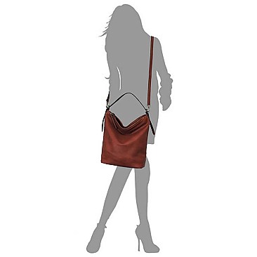 Fashion Multi Compartment Bucket Shoulder Bag