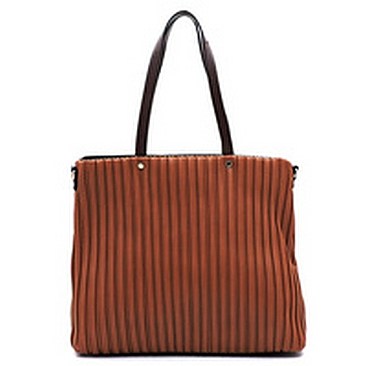 Laser Cut Perforated Pleated Shopper