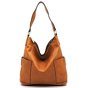 Fashion Side Zip Pocket Shoulder Bag