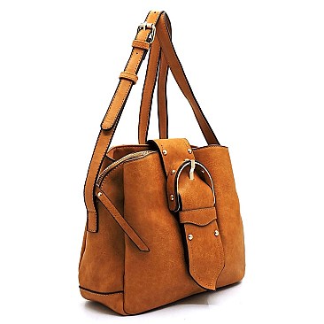 Fashion Studded Buckle Crossbody Bag Satchel
