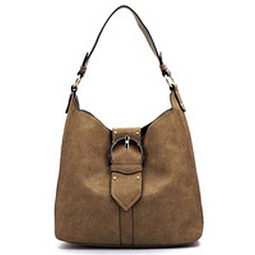 Fashion Studded Buckle Shoulder Bag Hobo