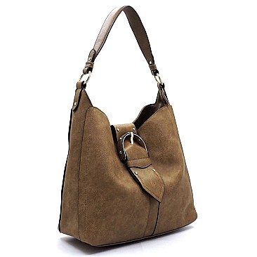 Fashion Studded Buckle Shoulder Bag Hobo