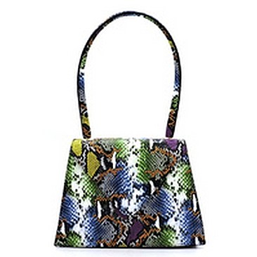 Python Snake Skin Envelope Flap Tote