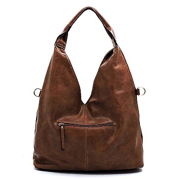 Rhinestone Suede Convertible Shoulder Bag
