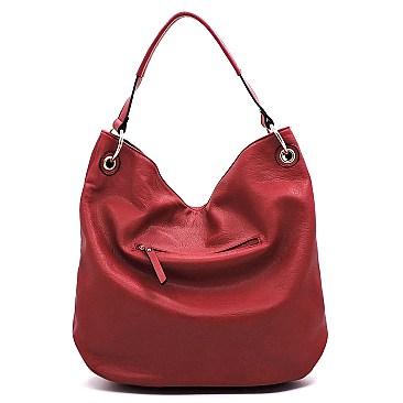 Fashion Ring Front Pocket Shoulder Bag Hobo