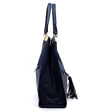 Fashion Weaved Ring Tassel Shoulder Bag Hobo
