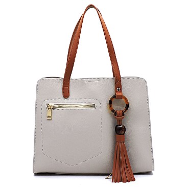 Fashion Amber Ring Tassel Satchel