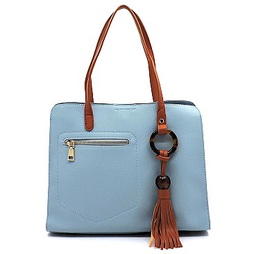 Fashion Amber Ring Tassel Satchel