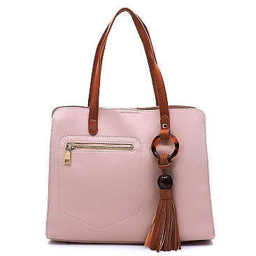 Fashion Amber Ring Tassel Satchel