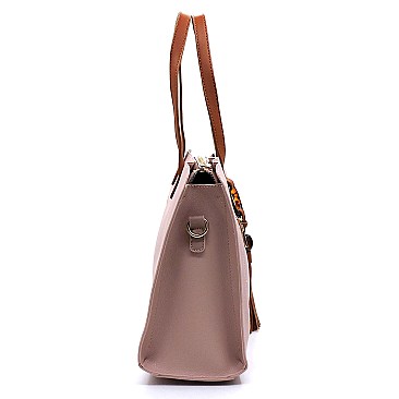 Fashion Amber Ring Tassel Satchel