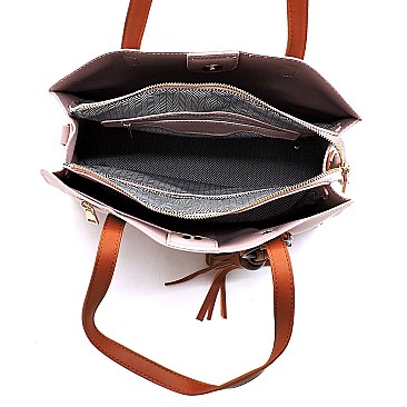 Fashion Amber Ring Tassel Satchel