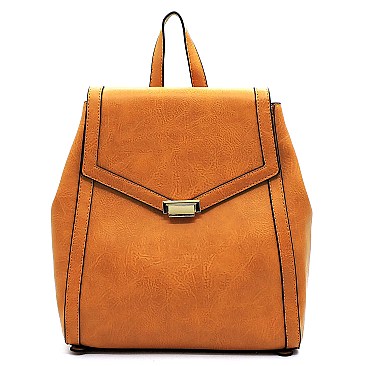 Fashion Flip Lock Flap Backpack