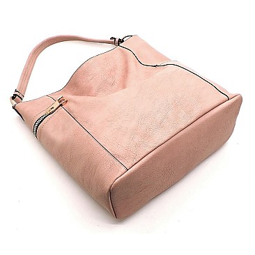 Fashion Zipper Shoulder Bag Hobo