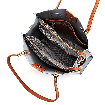 Fashion Top Handle Boxy Satchel